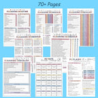 ADHD Cleaning Planner and Organizer, Spiral-Bound Home Management System with Daily, Weekly, Monthly Schedules, Chore Charts, Zone Cleaning Tasks, Laundry Checklist for Adults and Families