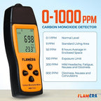 Carbon Monoxide Detector – UL 2034 Certified, Easy-to-Read LCD Display, Battery-Operated (3 AAA), 0–1000 PPM Detection Range, Designed for Durability – Ideal for Homes, RVs, Worksites & Professionals