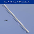 D-Line Cable Raceway On-Wall Cord Cover | 1D3015W | Surface Mount Electrical Channel to Hide and Conceal Cords, Cables, and Wires | White, Paintable
