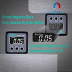 Digital Angle Gauge, eOUTIL Angle Finder Mini Digital Level Protractor Inclinometer with V-Groove Magnetic Base - Cube Level Box for Woodworking, Table Saw, Construction, Machinery, Masonry