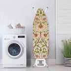 ZCFYGDX William Morris Art Ironing Board Covers,Stain Resistant & Anti-Scorch Elastic Edges Nylon Buckle Straps Hook & Loop Fastener Strap,Easy Install of Protective Decorative Cover 15x48 Inch