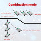 Eujgoov 1000m Distance Wireless Intercom Phone Hands Intercom System Intelligent Networking for Home, Business Office, Classroom, Telephone Audio (Black)