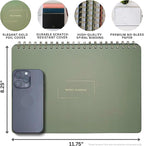 Undated Weekly Schedule | Business Planner | 8.25” x 11.75” ADHD Organizer | Premium Multi-Layout Schedule | Evergreen | Landscape Layout