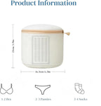 Bra Washing Bag with Anti-Deformation Structure and Fixed Hand-Wash Board,Bra Bag for Washing Machine,Laundry Bag for Delicates (White)