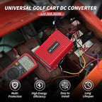 Universal 36V 48V to 12V Golf Cart Voltage Reducer DC Converter, 30A 360W DC Step Down Transformer with Fuse, Voltage Regulator for Club Car EZGO Yamaha