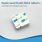 Luxify Replacement Adhesive Pads for SimpliSafe Entry Sensor 10PCS, Pre-Cut Double Sided Tape Compatible with SimpliSafe Door Sensor, Easy Installation & Strong Hold