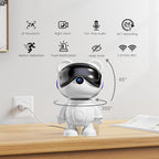 Dzcctvipc-Cute Bear-2K Wireless-Smart Robot-Home Security - Camera,Nanny & Pet Motion Monitor,Baby Cry Detection Alarm,Privacy Mode,5G Dual-Band,PanTilt,Full HD Night Vision,24/7 Recording,2-Way Audio