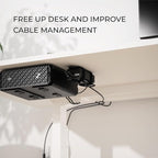 HumanCentric Universal Small Mounting Bracket Compatible with Small Devices, Modems, Power Blocks, Mount on The Wall or Under Your Desk, Vertically or Horizontally