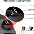 Red Light Therapy Knee Brace &Vibration Knee Massage, 660nm & 850nm Rechargeable Near Infrared Light Therapy Device for Knee/Elbow/Shoulder for Cordless Use, Gray.