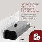 PrimeWare DC-600 Automatic Adjustable Door Closers for Home | Soft Close, No Slam | Residential and Commercial Door Closer | Level 1-6 | for Doors Weighing 30-300 lbs | Hydraulic Door Spring - Black