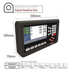 3 Axis DRO Dsiplay Digital Readout for Mills Milling Lathe Machine 3pcs 12" x 24" x 16" Length Magnetic Linear Encoder Scale 5um IP67 Sealing Protection More Durable