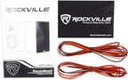 Rockville Pair RockShelf 64W V2 400w White 6.5" Bookshelf Speakers, 4 Ohm, Kevlar Woofer, Silk Dome Tweeter, Wall-Mountable, for Home Theater and Stereo Audio