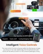 Vantrue N2X 2.7K Dash Cam Front and Inside, 5G WiFi Dual Dash Camera for Car with HDR IR Night Vision, STARVIS 2, GPS, 2.5K/60FPS, G-Sensor, 24/7 Parking Mode, Voice Control, Support 512GB Max