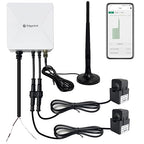 WiFi Energy Monitor with 2 * 120A Clamps, Real-Time Electricity Tracking, Smart Home Power Management,WiFi Meter Solar/Net Metering, Home Energy Automation and Control
