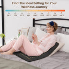 Infrared Heating Pad for Back, Large 76 Jade and 52 Tourmaline Heating Pad for Neck Shoulders Back and Abdomen with Auto Shut Off, Size: 32" x 20''