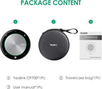 Yealink Bluetooth Speakerphone Conference Microphone Teams Certified CP700 USB Full Duplex Noise Reduction Algorithm Home Office 360° Voice Pickup (Package Without dongle)