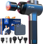 BOB AND BRAD X6 Pro Max Massage Gun with Heat-Cold and Metal Head Therapy, Percussion Deep Tissue Massager Gun for Athletes, Electric Muscle Massage Gun with 6 Replacements