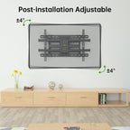 USX MOUNT UL Listed TV Wall Mount for 42"-84" TVs up to 110lbs and 8"-24" Wood Studs, TV Mount with Tilt, Swivel & Extension, Wall Mounts Bracket with Dual Articulating Arms, Max VESA 600x400mm