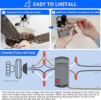 Universal Ceiling Fan Remote Control Kit with Up Down Light Replacement for Hampton Bay Harbor Breeze Hunter 3-Speed Dimmer UC7078T UC7080T CHQ7078T L3H2010FANHD Fan-HD6 FAN-28R