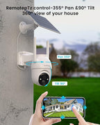 Armorcope Security Cameras Outdoor Wireless,4 Cam-Kit,No Subscription,360° Pan & Tilt Home Security Cameras System,2K Color Night Vision