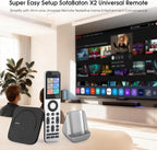 SofaBaton X2 Universal Remote Control with Touchscreen, Powerful Hub, One-Touch Activities, Custom APP, Compatible with IR/Bluetooth/RF/WiFi Devices, Works with Alexa&Google Assistant&Home Assistant