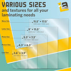 Thermal Laminating Pouches, 9 x 11.5 Inches, 3 Mil Thick, 30 Pack of Glossy Laminator Pouches, Suitable for Letter Size Laminating Sheets 8.5 x 11