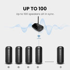 Avantree Harmony 2 – Multi-Room Wireless Speaker System with Bluetooth & Wired Inputs, Easy Setup, Expandable, 30ms Low-Latency Sync for Whole-Home, Meeting Rooms & Small Indoor Events