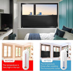 LEXEN Smart Bottom Up Honeycomb Shades WiFi Enabled Motorized Cellular Blinds Works with Alexa/Google Home Easy Install Blackout Honeycomb Blinds with Aluminum Frame Customize Size-White(Black Frame)