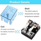 TWTADE/JQX-62F-2Z Coil Voltage AC 12V 80A DPDT Electronmagnetic Relay,High Power Relay (AC 12V)