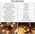 RF Mini Wireless Remote Controller for Single Color 3528 5050 LED Strip Lights, Wireless Remote Control with Connector, RF LED Strip Light Dimmer