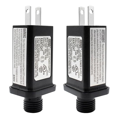 5V 1A Replacement LED Transformer Model JT-DC050V1000-C Class 2 Power Supply IP44 LED Light Controller Low Voltage Transformer for Halloween Christmas String Light Inflatable Decorations
