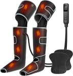 CINCOM Leg Massager with Heat and Compression, 3-in-1 Foot Calf & Thigh Massager for Circulation and Pain Relief Helpful for Lymphedema Edema Restless and Relaxation FSA - HSA