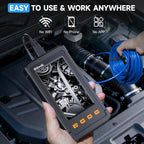 Oiiwak Endoscope Camera with Light, 5.5 mm Borescope, 4.3" IPS Screen HD Digital Snake Inspection Camera, IP67 Waterproof for Drain, Plumbing, Wall, Automotive- 3.5 m/11.5 ft