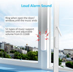 Wireless Door Chime, Door Open Sensor Alarm When Entry Business/Office/Store (500ft Range 51 Ringer Adjustable Volume) Home Alert Bell for Kid/Toddler Safety, 2 Receivers +2 Sensors