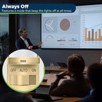 TOPGREENER in Wall PIR Motion Sensor Light Switch, Occupancy Sensor Switch, 𝐍𝐞𝐮𝐭𝐫𝐚𝐥 𝐖𝐢𝐫𝐞 𝐑𝐞𝐪𝐮𝐢𝐫𝐞𝐝, On/Off Override, 𝐒𝐢𝐧𝐠𝐥𝐞 𝐏𝐨𝐥𝐞, 4A, 500W, TSOS5-GDSWP,Gold,2 Pack