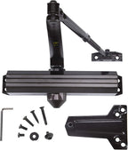 CLG HARDWARE Medium/Heavy Duty Commercial Door Closer DC7016 - Surface Mounted, Grade 1- ADA & UL 3 Hour Fire Rated, Adjustable Size 1-6 for Entrances & Aluminum Storefronts - US10B Dark Bronze