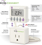 Kill A Watt Connect P4498 Electricity Usage Monitor Power Consumption Meter with Two Piece Housing and 35 Inch Cord for Easy Use