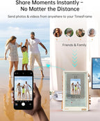 Divoom Times Frame-10.1" WiFi Digital Picture Frame with 64GB, Free App with No Subscription Fees, Supports Uploading Photos/Videos/Calendars/Weather/Sports Scores and Various DIY Content