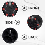 4 Pack - 2nd Gen Tacoma Accessories AC Knob Upgrade - 2005,2006,2007,2008,2009,2010,2011,2012,2013,2014,2015 Tacoma Climate Control Dial Mods Set - for Toyota Interior Replacement Kit