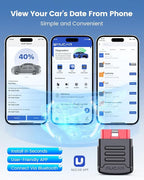 MUCAR BT200 OBD2 Scanner Bluetooth for iOS & Android, Car Scanner Diagnostic Tool for All Systems, Oil/SAS Reset(One Year Free), Check Engine Light, Auto VIN, Lifetime Free Update