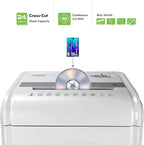 Aurora Heavy Duty Anti-Jam 24-Sheet Crosscut Shredder/40 Min Run Time/ 7-Gallon Pullout Basket, White/Grey