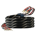 9 AWG 2Pack Audiophile Speaker Cable – Speaker Wire with Banana Plugs,4N OFC Core,Nylon Braid,Audio Wire,Compatible with Amplifier,Speakers,AV Receiver& Home Theater(9.84ft/3m)