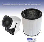 PUREBURG Replacement Filters Compatible with Coway Airmega AIM Air Purifier + Fan 2-in-1,2-Pack H13 True HEPA Activated Carbon 2-in-1 3-Stage Filtration Air Clean Dust VOCs