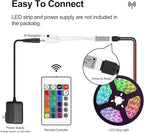 RGB Remote Controller, 24 Key IR Wireless Remote Control for 5050 3528 2835 RGB LED Strip Lights, DC 5V/12V/24V 4-Pin Dimmable Controller with 20 Colors 5 Modes for Home, Gaming, Party, Decor
