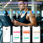 Smart Rings for Women Men – Fitness Tracker Ring with Heart Rate, SpO2, Blood Pressure, Sleep Monitoring, Step & Calorie Counter, No Subscription Fee, 5ATM Waterproof, iOS & Android (Gold 8)