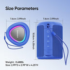 Portable Bluetooth Speaker Valentines Gifts For Him: Powerful Crystal Clear Sound/Romantic Light/IPX5 Waterproof/All Day Playtime/BT 5.3/TWS Paring,Small Wireless Speaker for Outdoor|Travel|Date Night