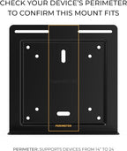 HumanCentric Universal Wall and VESA Mount, Adjustable Strap for Small Computers, UPS Units, Cable Boxes, Modems and Other Electronic Devices, Mounts on The Wall or Back of a Computer Monitor
