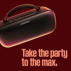 Bose SoundLink Max Bluetooth Speaker - Portable Wireless Party Speaker, IP67 Waterproof, Rope Handle, Up to 20 Hours of Playtime, USB-C, Built-in 3.5mm AUX Input, Black