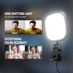 NEEWER Basics 5" 10W LED Streaming Light, Bi Color Edge Lit Clip on Full Screen USB Lamp Lighting CRI95 for Monitor Laptop Computer Webcam Desk Video Conference Zoom Call Recording, NL10