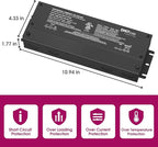 EMITEVER 192W Dimmable LED Driver, 24V 5-in-1 Dimmable Power Supply,2-Channels AC to DC Transformer for LED Light, Compatible with Lutron and Leviton Dimmer, Waterproof IP67 and UL Listed, Class 2